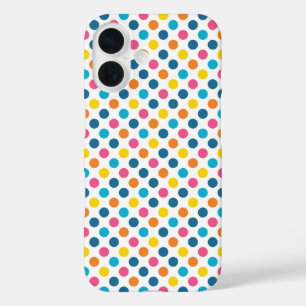 Colourful Polka Dot Confetti Graphic Art iPhone 16 Case
