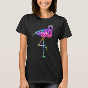 Colourful Polka Dot Flamingo International Dot Day T-Shirt