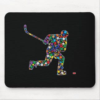Colourful Polka Dot Hockey International Dot Day  Mouse Mat
