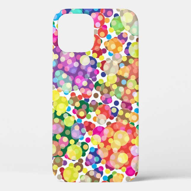 Colourful Polka Dot Pattern Case-Mate iPhone Case (Back)