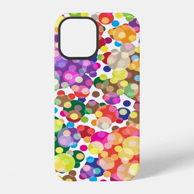 Colourful Polka Dot Pattern iPhone Case (Back)