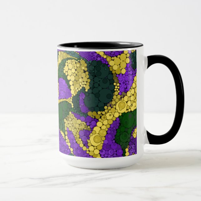 Colourful polka dot pattern mug (Right)