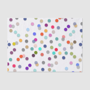 Colourful Polka Dot Print Tissue Paper