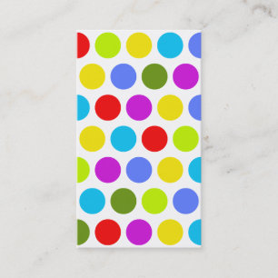 Colourful Polka Dots Business Card