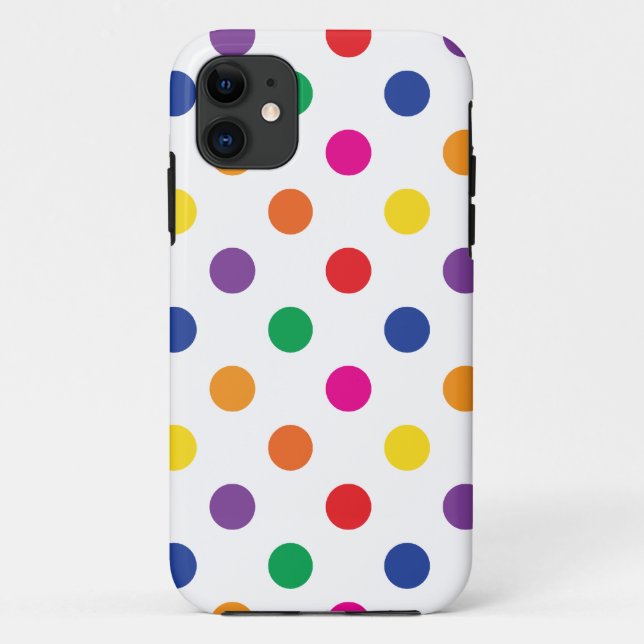 Colourful Polka Dots Case-Mate iPhone Case (Back)