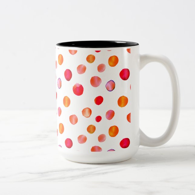 colourful polka dots coffee Mug  (Right)