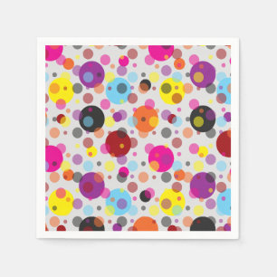 Colourful Polka Dots Design Napkin