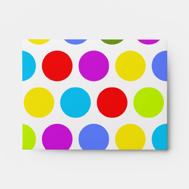 Colourful Polka Dots Envelopes (Front)