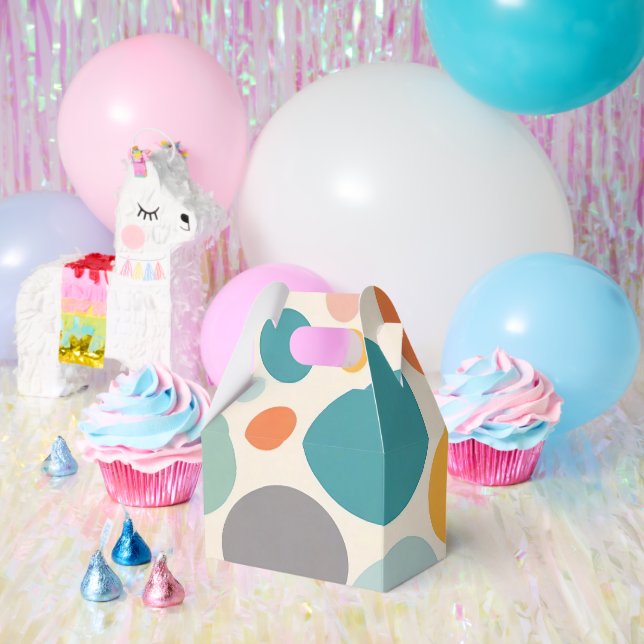 Colourful Polka Dots Favour Box (Party)