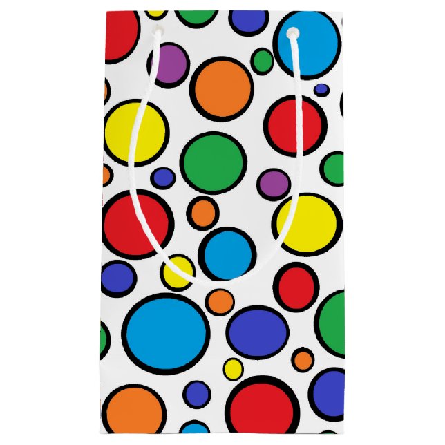 Colourful Polka Dots Gift Bag (Front)