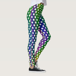 Colourful Polka Dots Girly Trendy Fashionable Yoga Leggings