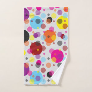 Colourful Polka Dots Hand Towel