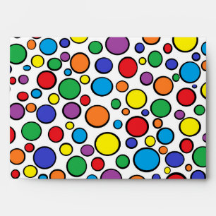 Colourful Polka Dots Invitation/Card Envelope