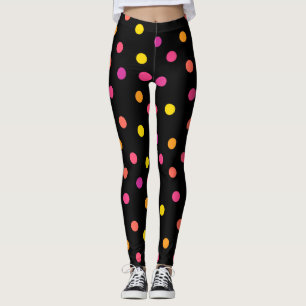 Colourful polka dots Leggings