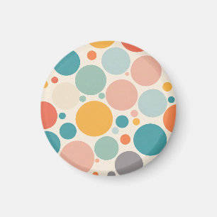 Colourful Polka Dots Magnet