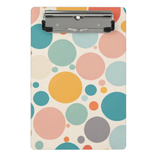Colourful Polka Dots Mini Clipboard