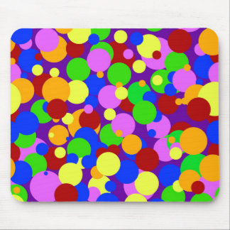 Colourful Polka Dots Mouse Mat