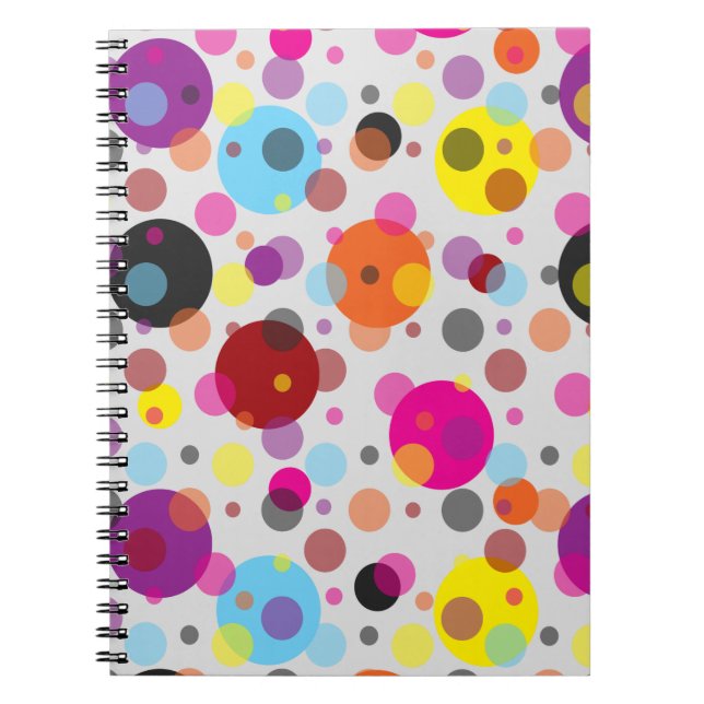 Colourful Polka Dots Notebook (Front)