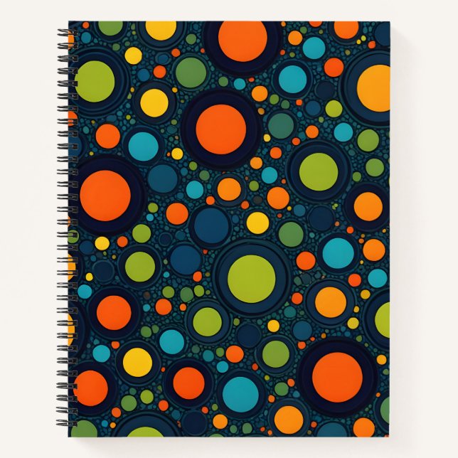 Colourful Polka Dots Notebook (Front)