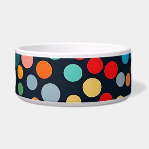 Colourful Polka Dots on Dark Background