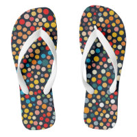 Colourful Polka Dots on Dark Background