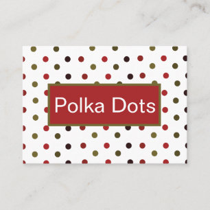 Colourful Polka Dots Pattern Business Card