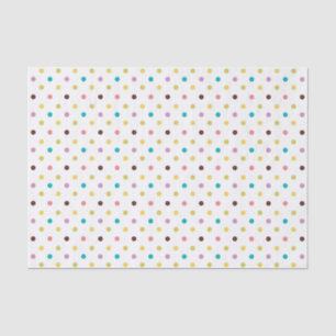 Colourful Polka Dots Pattern Tissue Paper