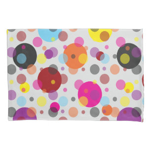 Colourful Polka Dots Pillowcase