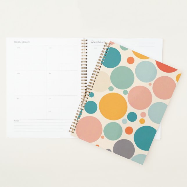 Colourful Polka Dots Planner (Display)