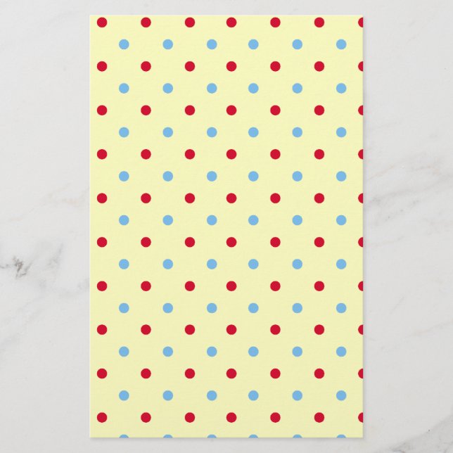 Colourful Polka Dots Scrapbook Paper (Front)