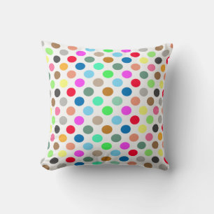 Colourful Polka Dots - Seamless Pattern Cushion