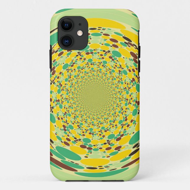 Colourful Polka dots swirl seamless Case-Mate iPhone Case (Back)