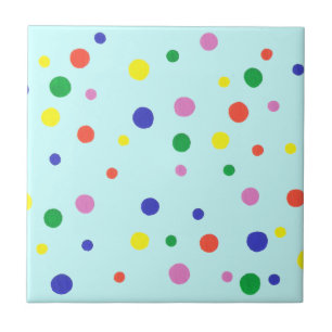 Colourful polka dots Trivet Choose Background Colo