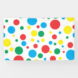 Colourful Polka Dots Vinyl Banner