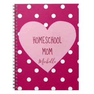 Colourful Polkadots Homeschool Mum Notebook