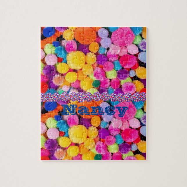 Colourful Pom Poms Jigsaw Puzzle (Vertical)