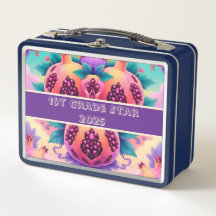 Colourful pomegranate 1st grade star 2025