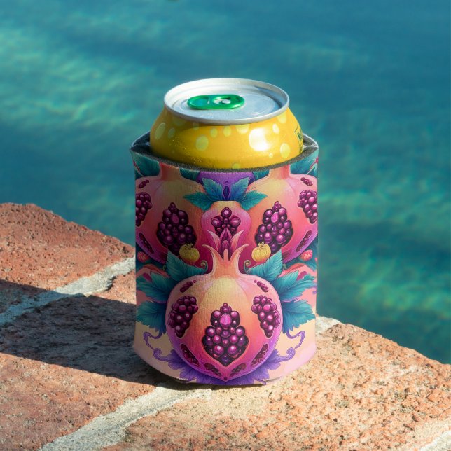 Colourful Pomegranate Can Cooler (In Situ Pool)