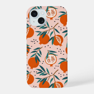 Colourful Pomegranate Pattern iPhone 15 Case