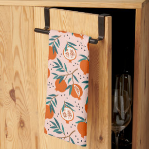 Colourful Pomegranate Pattern Tea Towel