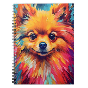 Colourful Pomeranian Notebook