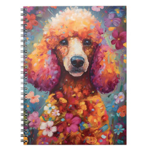 Colourful Poodle Notebook