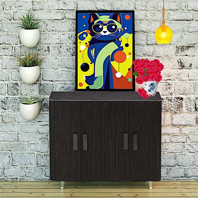Colourful Pop Art Cat  Poster (Creator Uploaded)