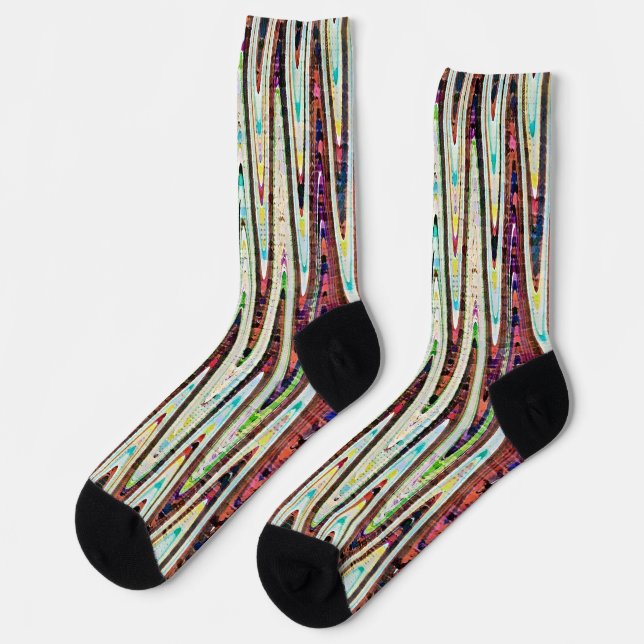 Colourful Pop Art Crazy Socks (Left)
