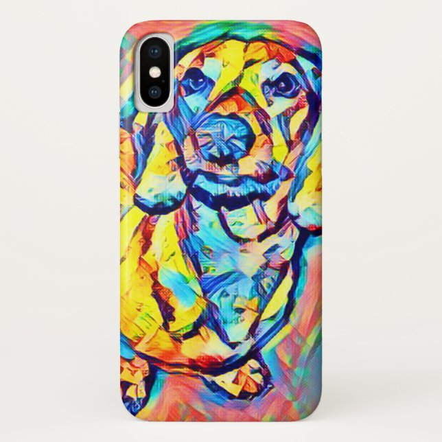 Colourful Pop Art Dachshund Case-Mate iPhone Case (Back)