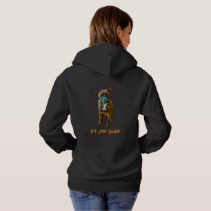 Colourful Pop Art Dog Portrait "It's Just Dandy" Hoodie