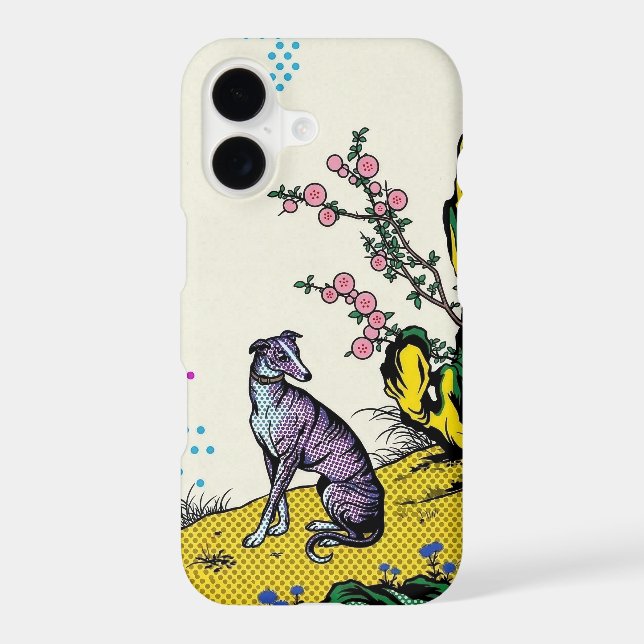 Colourful Pop Art Greyhound Asian Nature (Back)