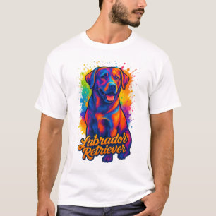 Colourful Pop Art Labrador Retriever – Vibrant Dog T-Shirt