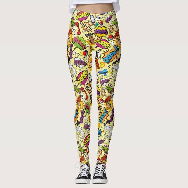 Colourful Pop Art Leggings (Front)