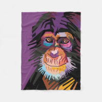 Colourful Pop Art Monkey Portrait